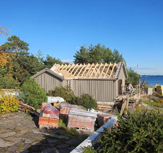 Oppføring av hytte i Kragerø Skjærgård