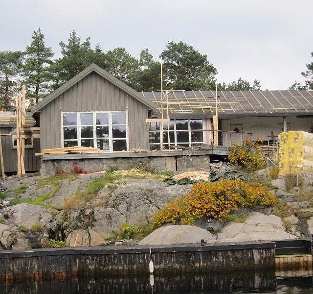 Oppføring av hytte i Kragerø Skjærgård